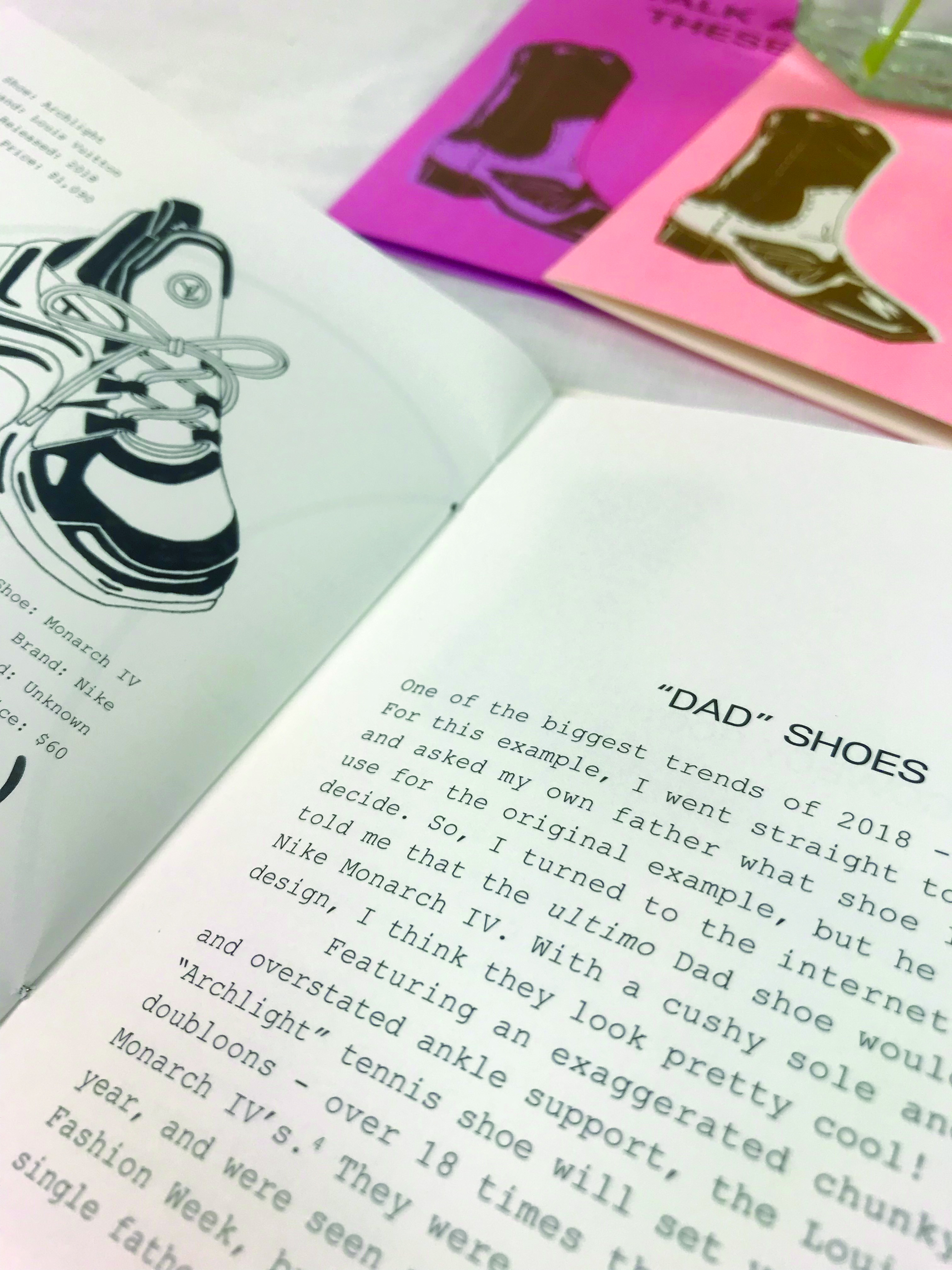 a closeup of an interior page spread of the Crocs page.