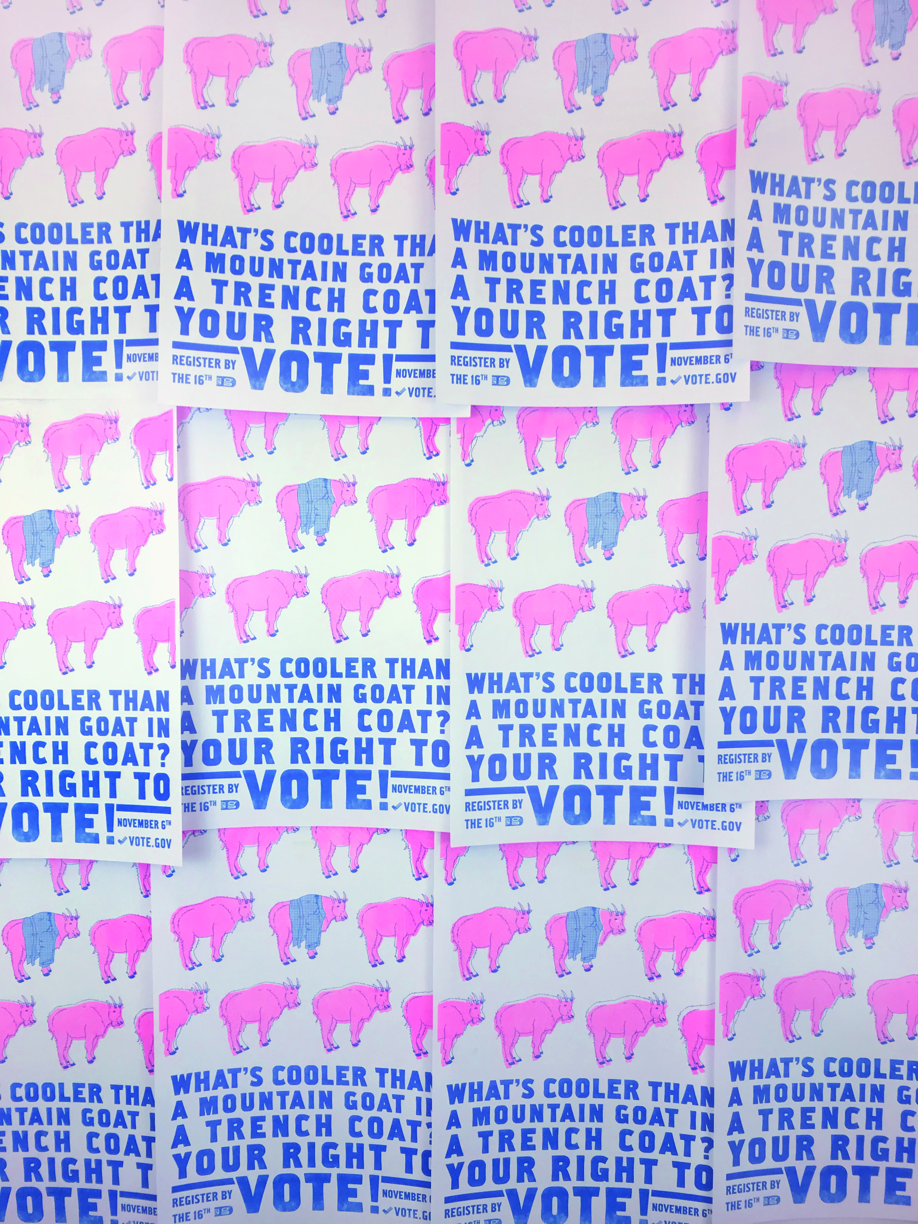 detail shot of shoe zine Riso print.